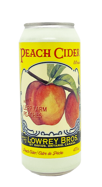Lowrey Bros. Peach Cider - Cans