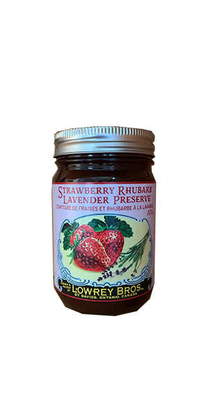 Lowrey Bros Strawberry Rhubarb Lavender Preserve